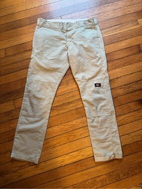 Dickies Men's Tan Work Chinos - Straight Leg
